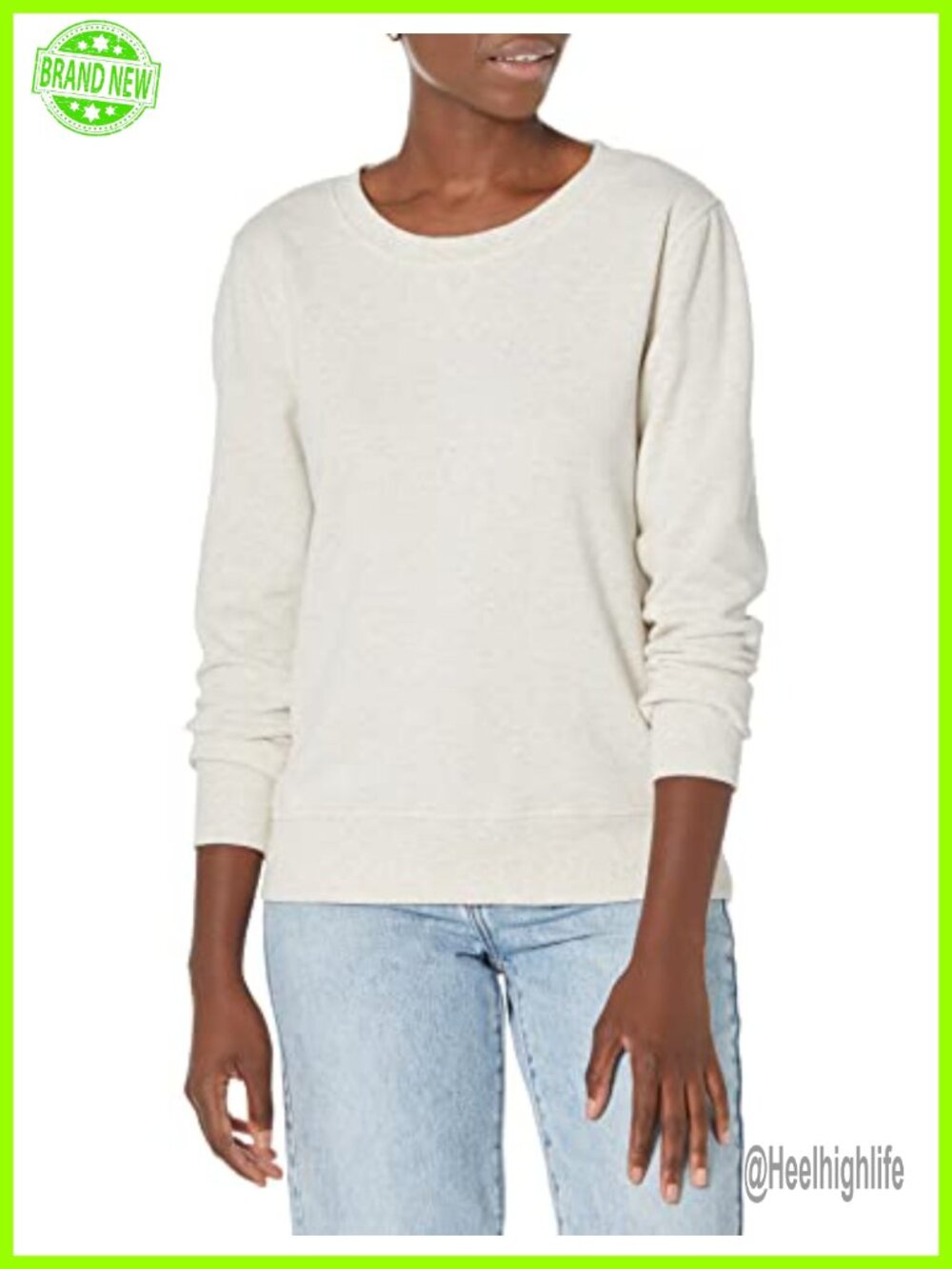 Women's Fleece Crewneck Long Sleeve Pullover Sweatshirt